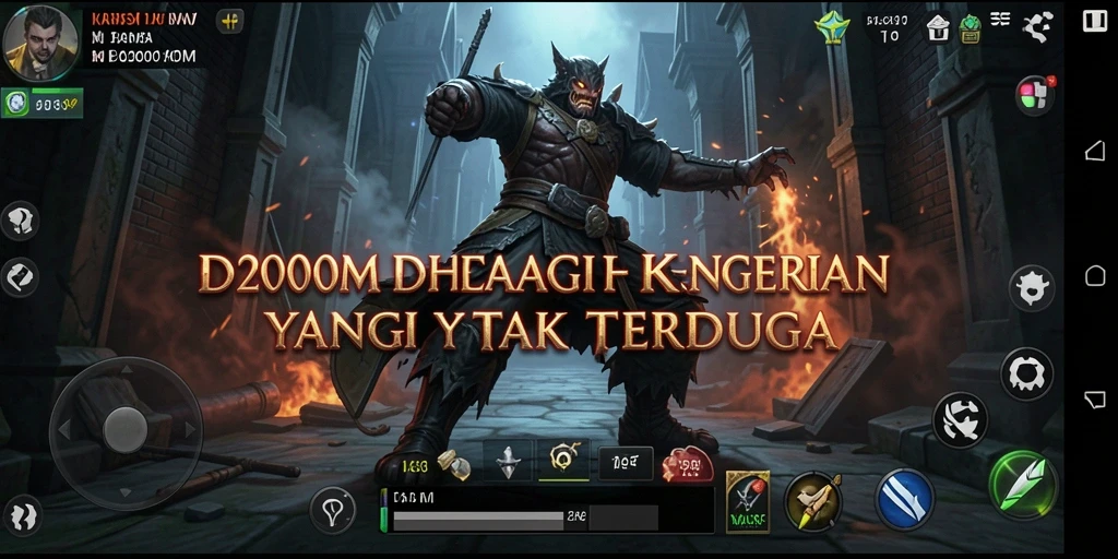 Tampilan gameplay D200M yang mencekam dan penuh ketegangan.