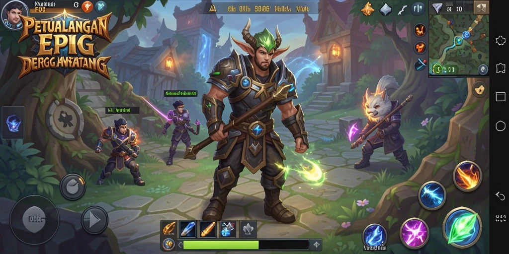 Screenshot gameplay F08 yang menunjukkan aksi petualangan seru dalam ARPG.