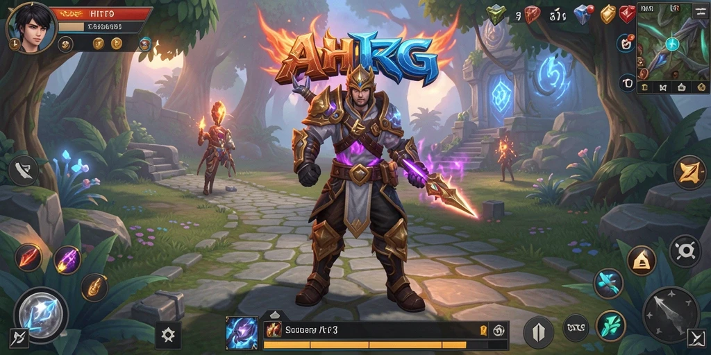 Screenshot gameplay HIT9: aksi pertempuran seru dalam RPG fantastik.
