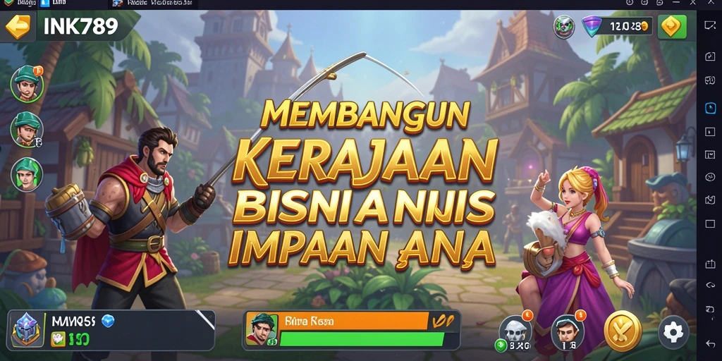 Tangkapan layar gameplay INK789 yang menampilkan strategi mengelola bisnis Tycoon.