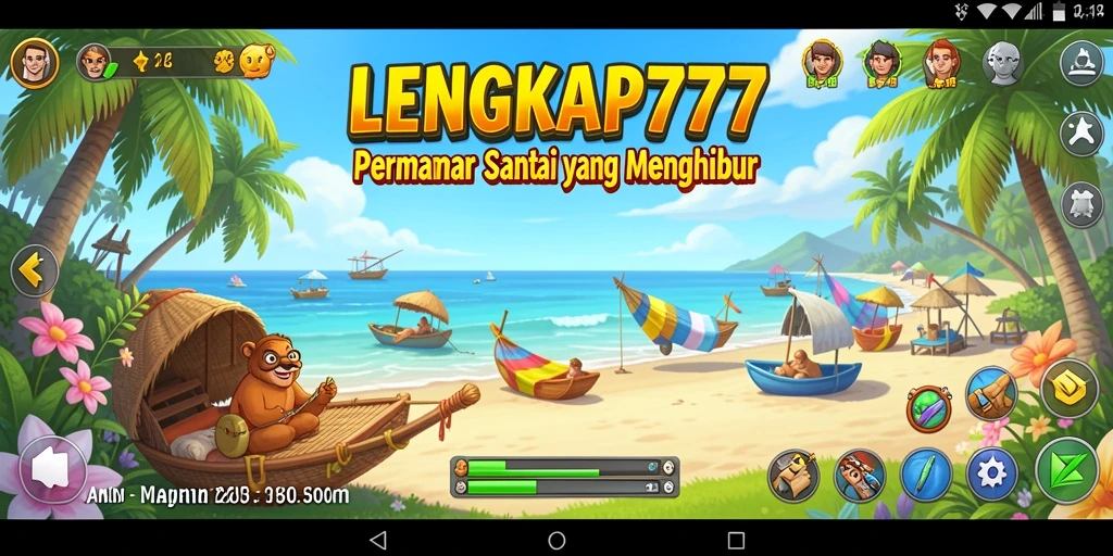 Tampilan gameplay LENGKAP777 dengan desain grafis menarik.