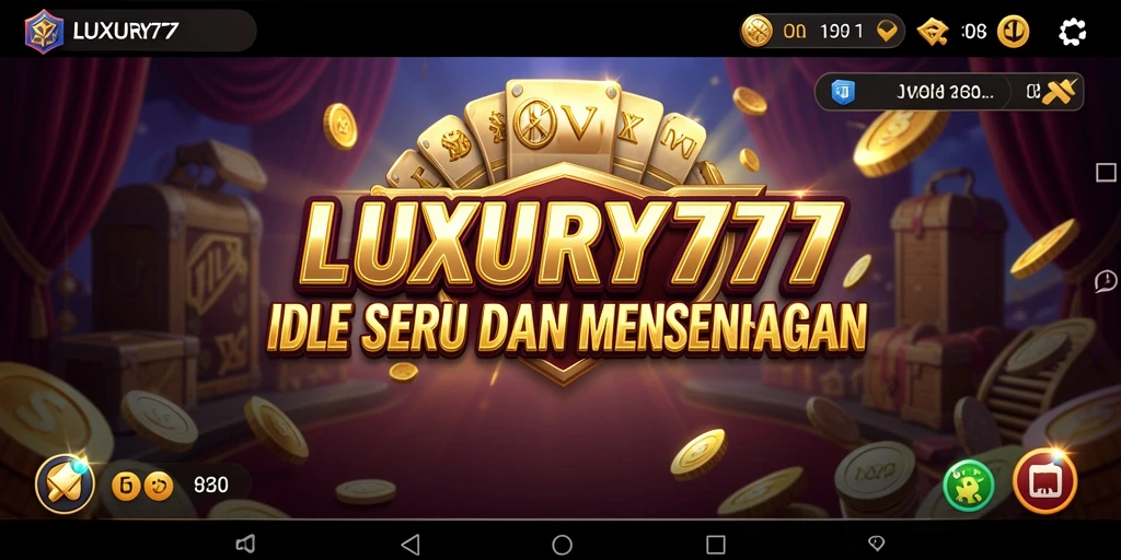 Tampilan gameplay LUXURY777 menunjukkan keseruan bermain Idle.