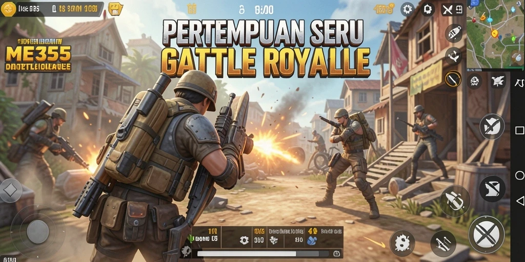 Tampilan gameplay seru di ME355 yang penuh aksi.