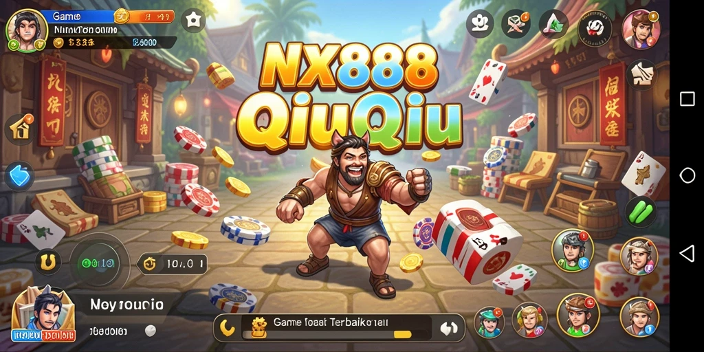 Gameplay seru NX888 dalam aksi QiuQiu.