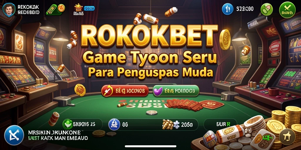Tampilan gameplay ROKOKBET yang menarik dengan elemen Tycoon yang mendebarkan.