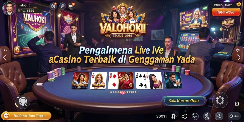 Tampilan gameplay yang mendebarkan dalam VALOHOKI Live Casino.