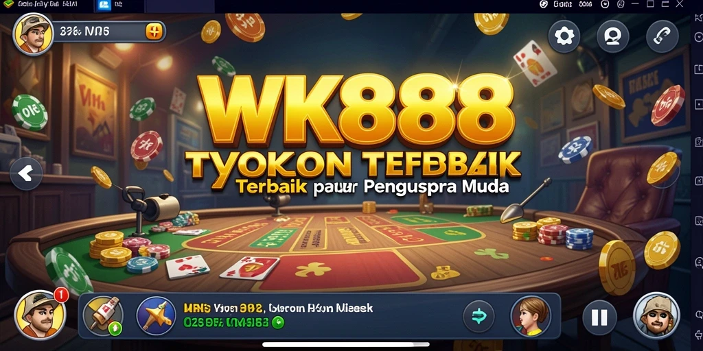 Tangkapan layar utama WK888 menampilkan dinamika gameplay Tycoon yang menarik.